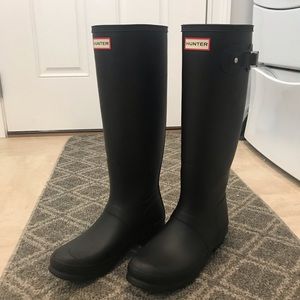 Black Tall Hunter Rain/Snow Boots